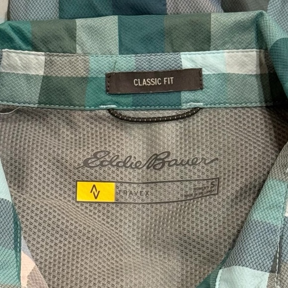 Eddie Bauer Plaid Button-Up Shirt Gorpcore Outdoors Camping Hiking Size S - Picture 6 of 8